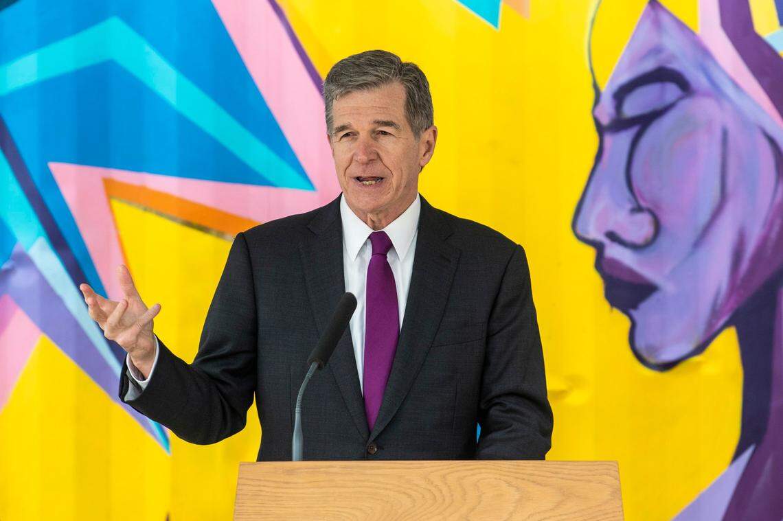 Governor Roy Cooper visited Charlotte for the unveiling of the PoleVolt electric vehicle charging station at The Ritz in Washington Heights.