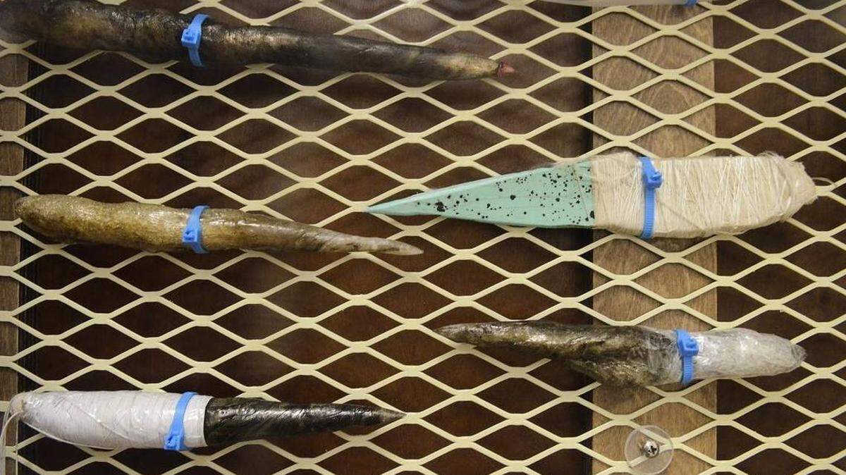 These are some of the homemade weapons, known as shanks, that have been confiscated at Lanesboro Correctional Institution, southeast of Charlotte. More than once a day, on average, N.C. inmates assault prison employees.