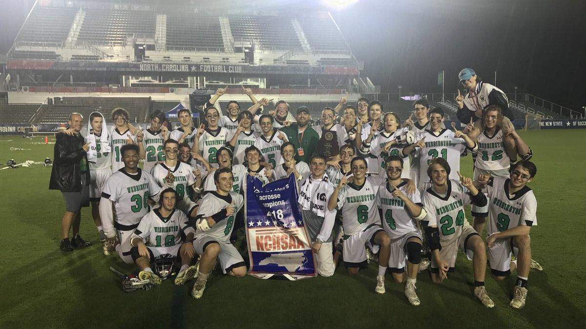 Weddington's lacrosse team won the N.C. High School Athletic Association 1A/2A/3A state championship Friday