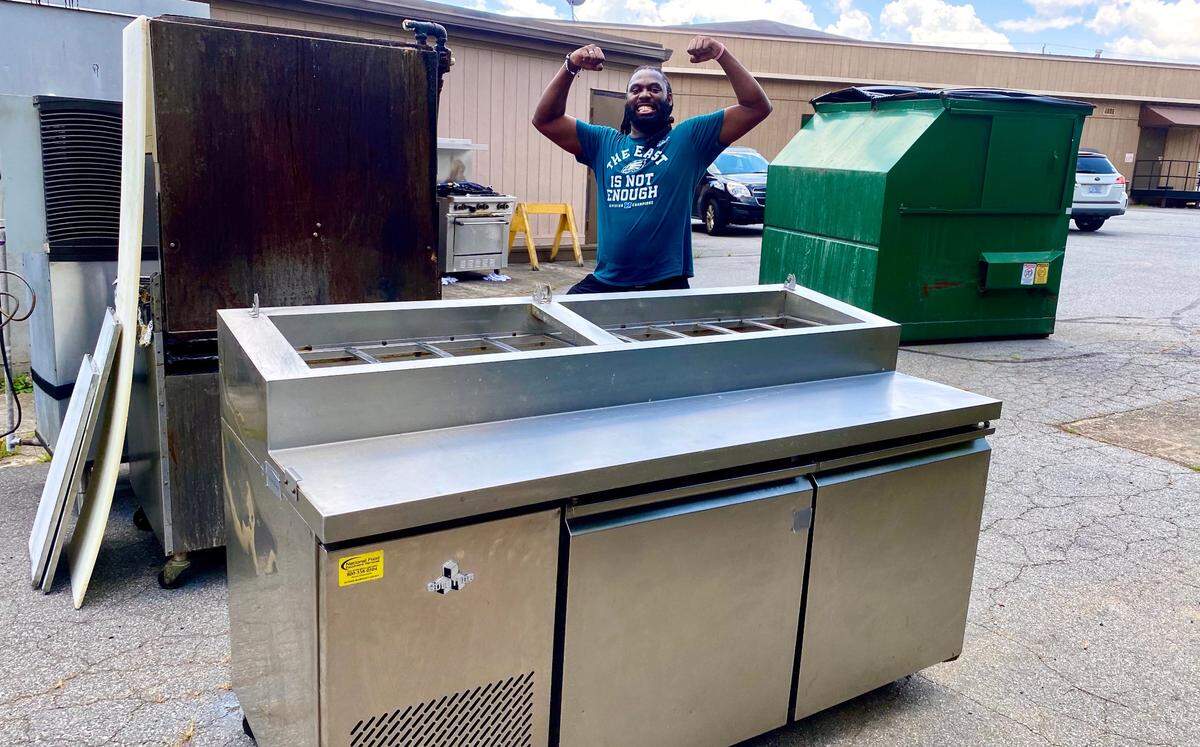 Panca Peruvian restaurant manager Aaron Wilson helped acquire most of the restaurant’s equipment at auction.