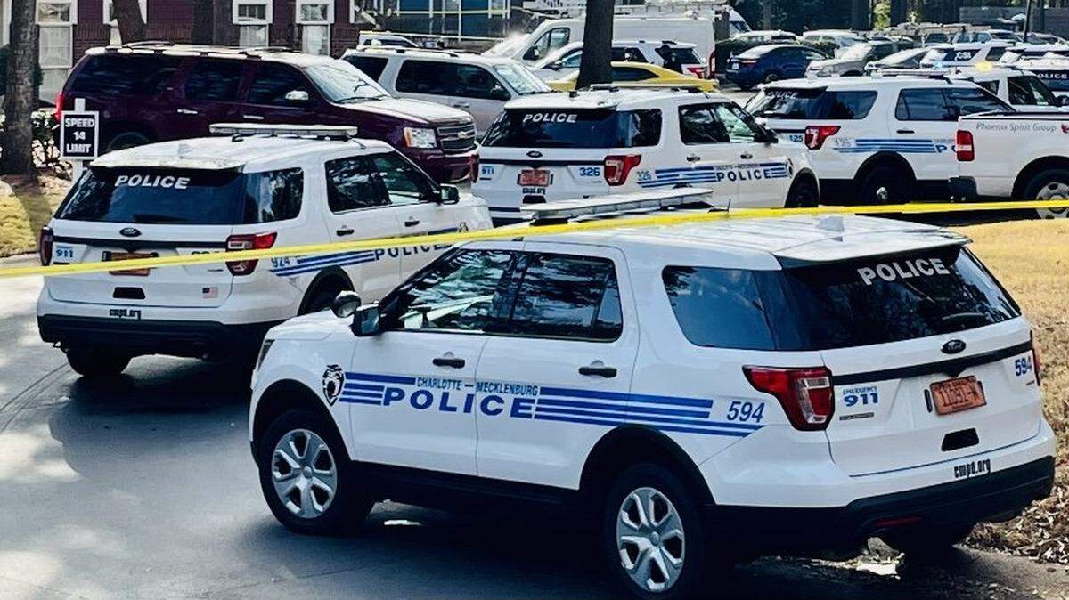 A Charlotte-Mecklenburg Police officer had some “scrapes and bruises” after a suspect in a stolen vehicle ran over his legs and went on a high-speed chase Friday, July 8.