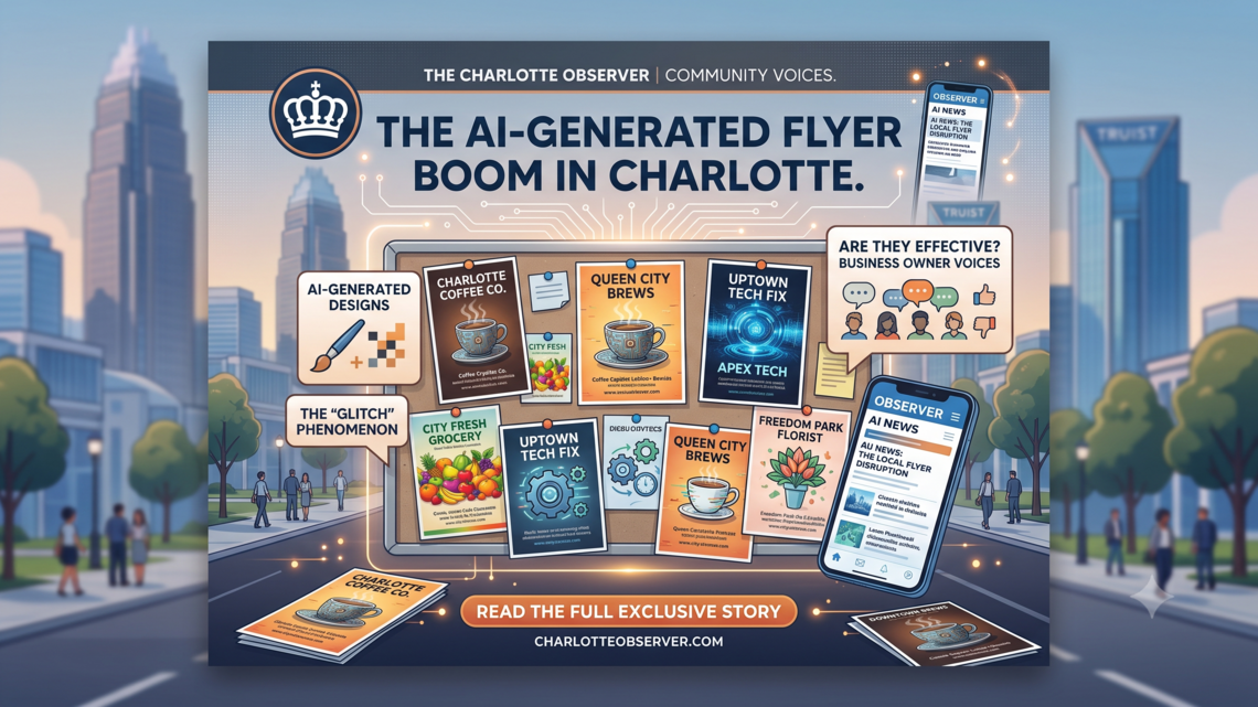More NC businesses are using AI flyers online. Why do people hate them?