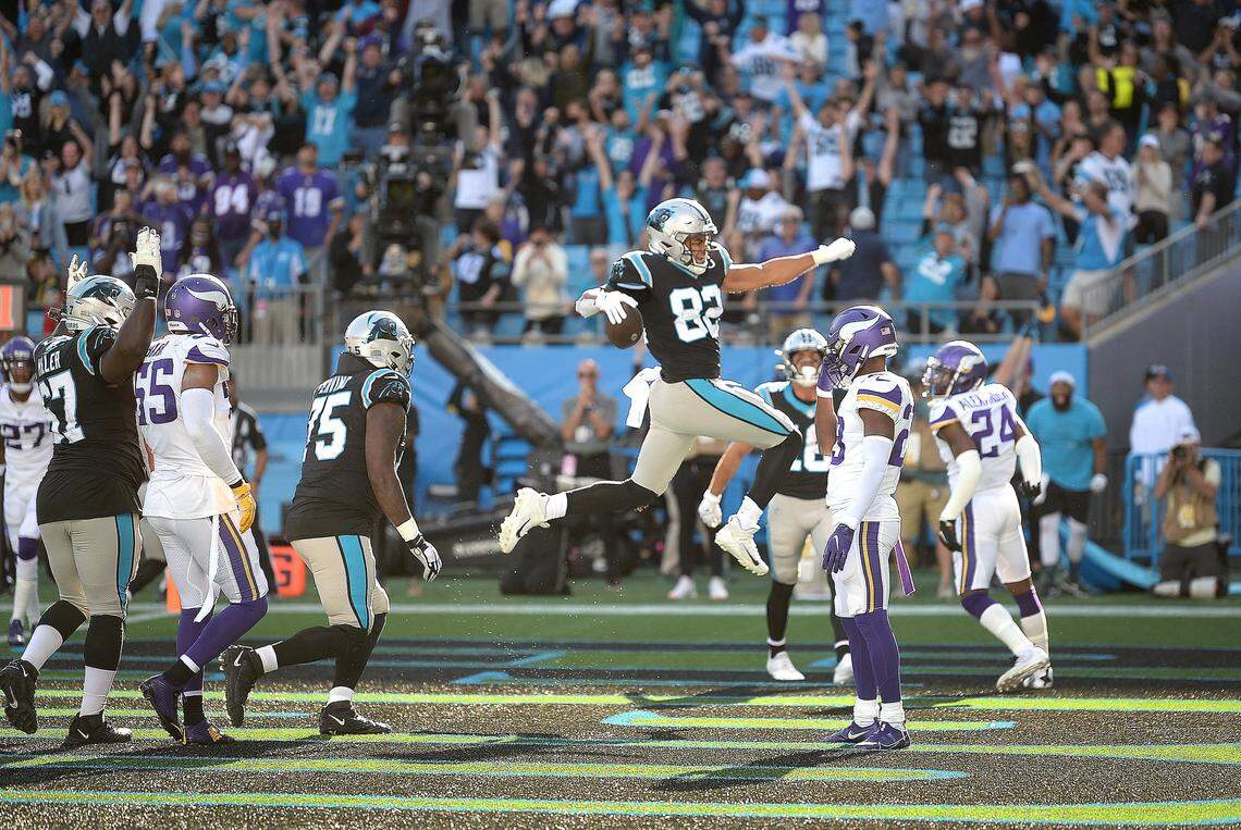 Carolina Panthers tight end Tommy Tremble is a rookie with potential.