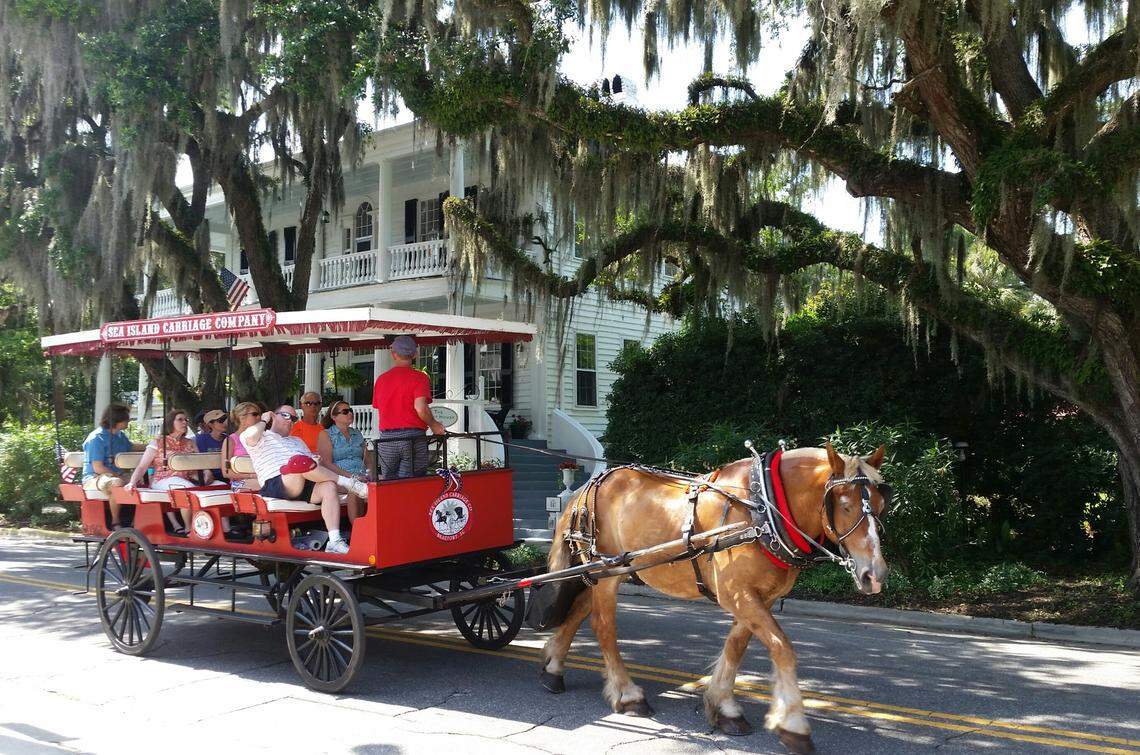 The Sea Island Carriage tours give guests a glimpse into the rich history of Beaufort, SC.