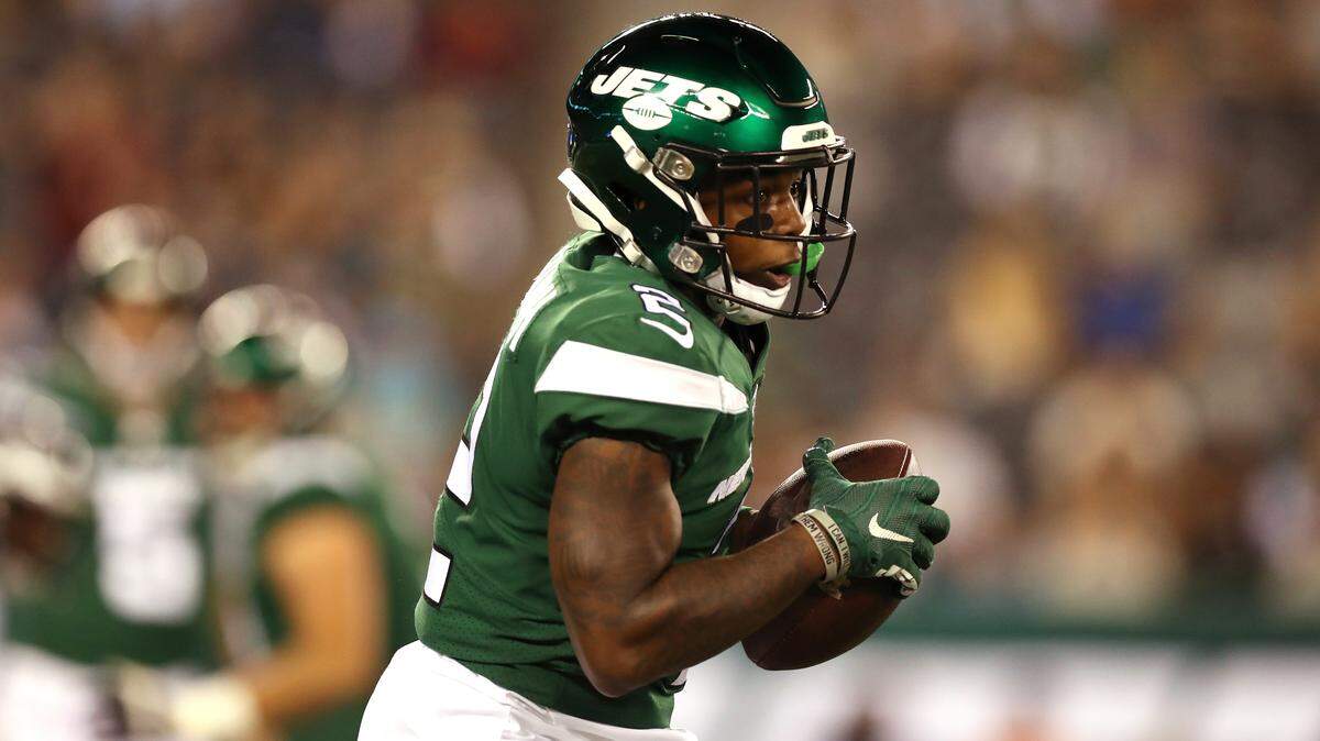 Rookie returner Greg Dortch (2), a former star receiver at Wake Forest and a former New York Jet, is hoping to establish himself as the Carolina Panthers’ return man.