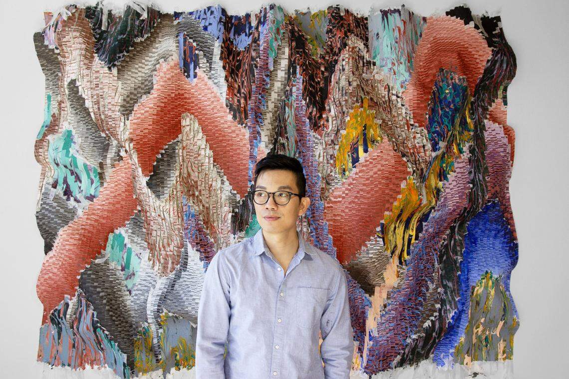 “Adaptations,” which opened Sept. 6 at Mint Museum Uptown, presents the work of Vietnamese native and UNC Charlotte alum Kenny Nguyen.