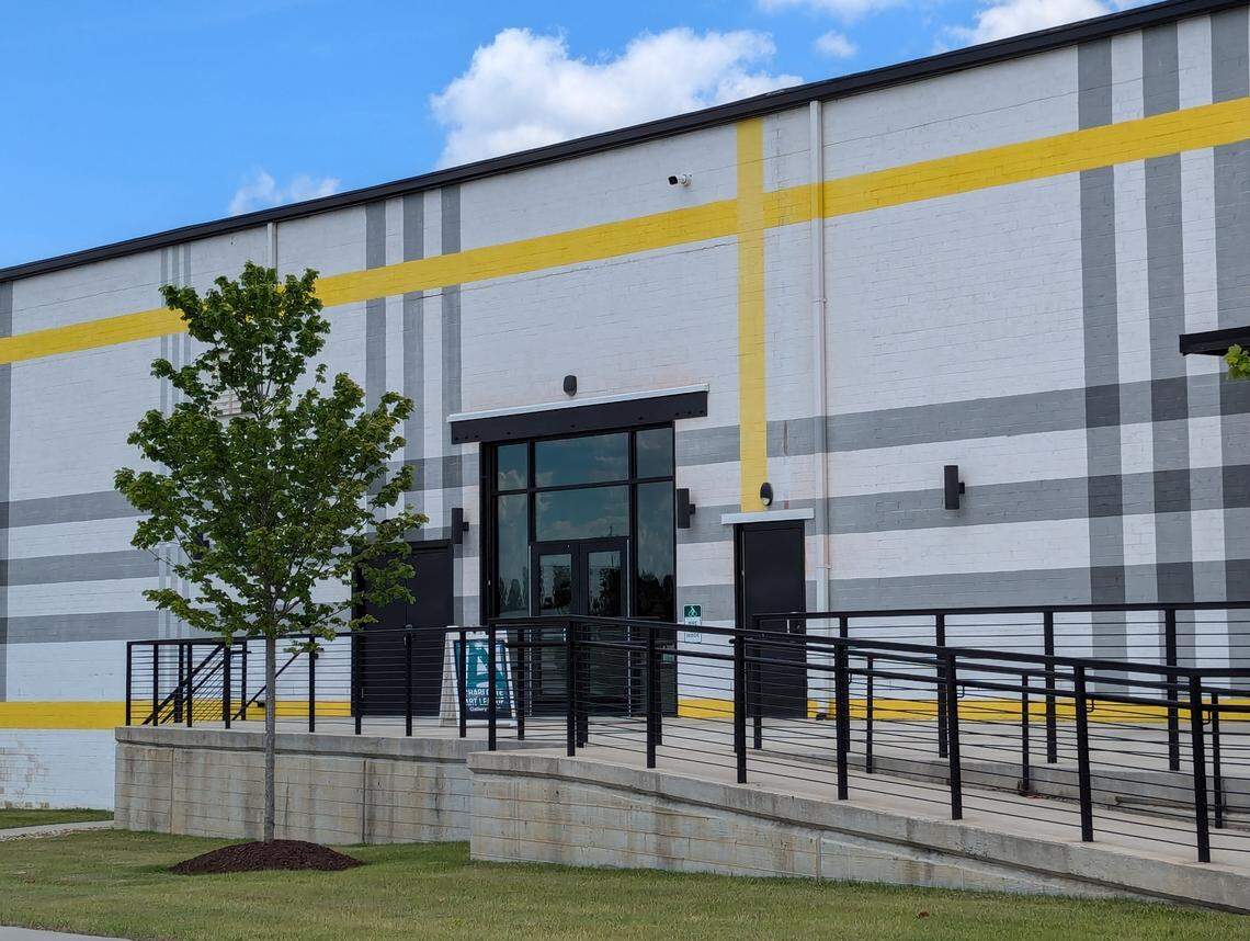 The new entrance to Charlotte Art League’s gallery at 4237 Raleigh St. in Charlotte.