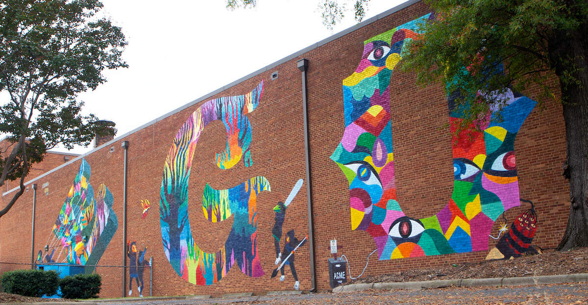 Mural by Ledania of Bogota, Colombia.