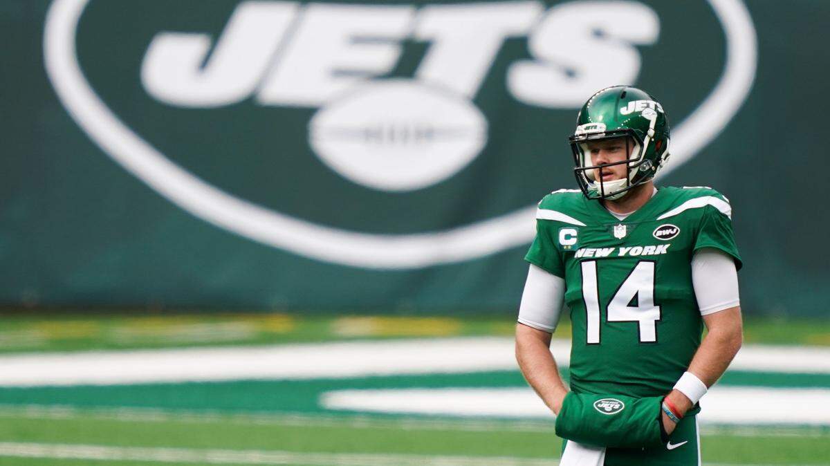 Former New York Jets quarterback Sam Darnold was traded to the Panthers on Monday.