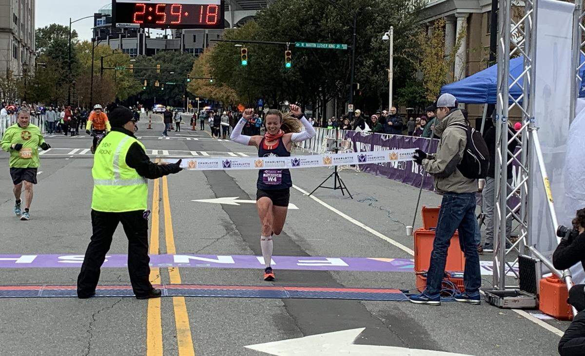 Amanda Morris wins the women’s race.
