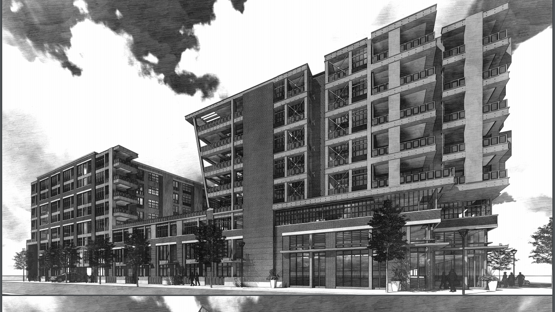 Several hundred apartment units are going up right near the Panthers stadium
