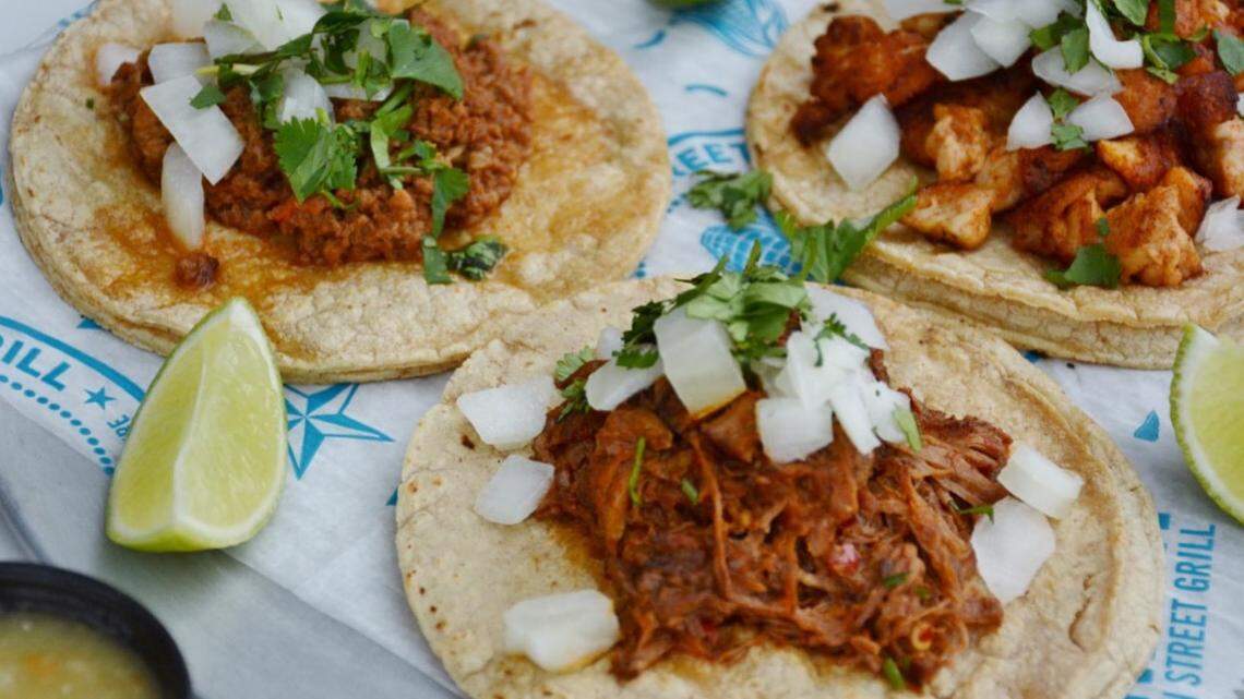 A round of autentico tacos from Sabor Latin Grill.