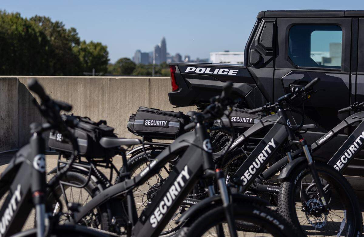 New modes of transportation announced during a press conference to announce and detail new security enhancements being implemented throughout CATS Charlotte, N.C., on Friday, October 3, 2025.