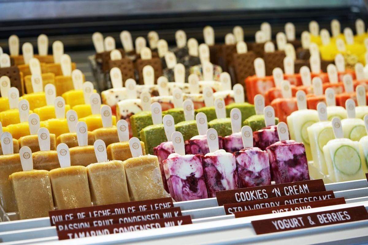Mexican Paletas are hand-made ice pops that are bigger than normal.