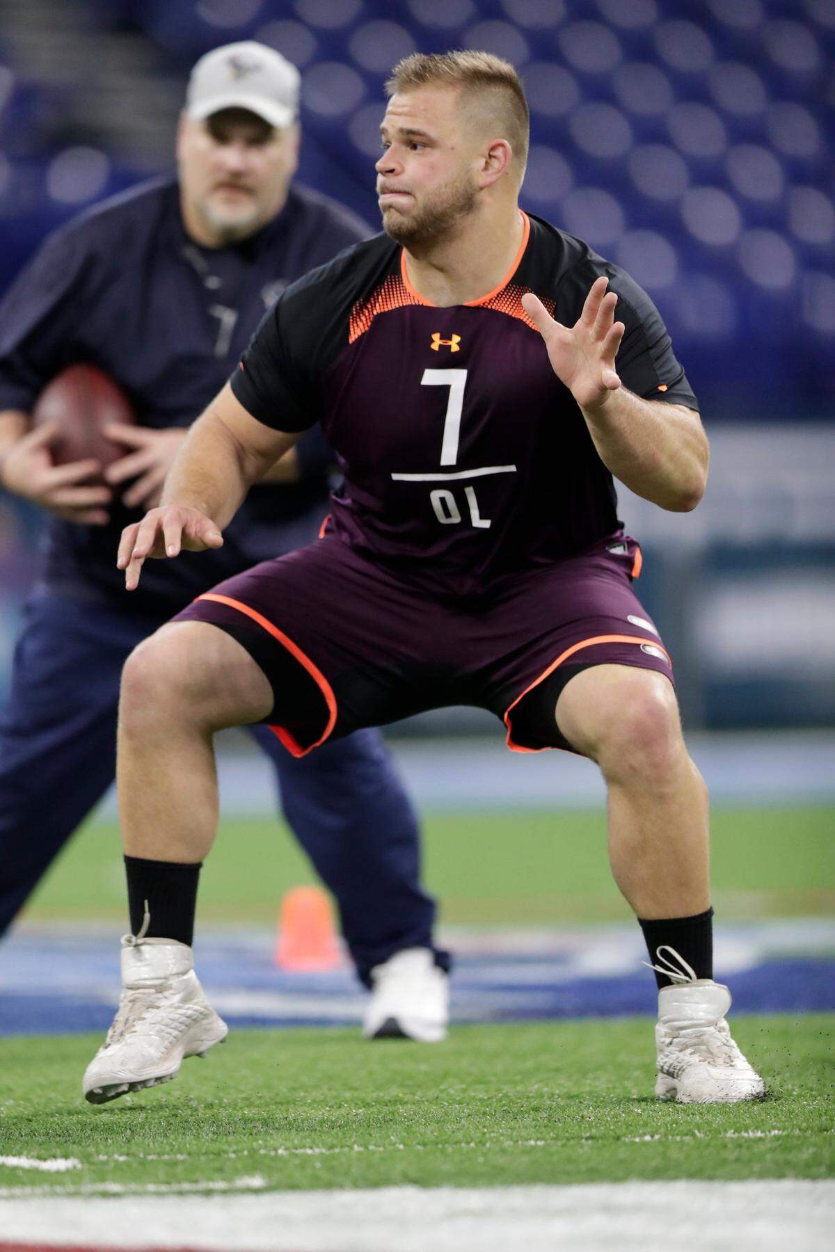 NC State offensive lineman Garrett Bradbury solidified his place in the first round of the NFL Draft after his strong Combine.
