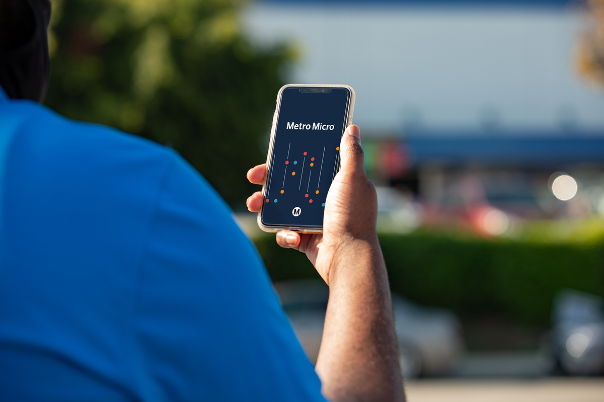Transit riders can use the Metro Micro app to find on demand rides for just $1. The Metro Micro pilot program is serving eight zones across 165 miles where bus service isn’t as frequent and has filled a need for shift workers, after school trips and those with medical needs, said LA’s Metro Micro founder Rani Narula-Woods.