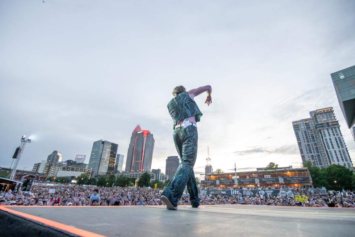 Benson Boone performs at Lovin’ Life Music Fest on May 2, 2025.
