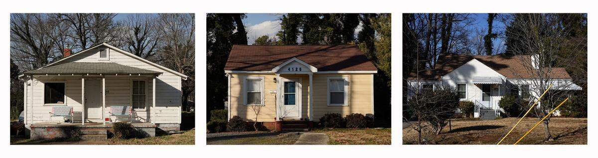 Ranch-style homes, many from over 50 years ago, line the streets in Howie Acres.