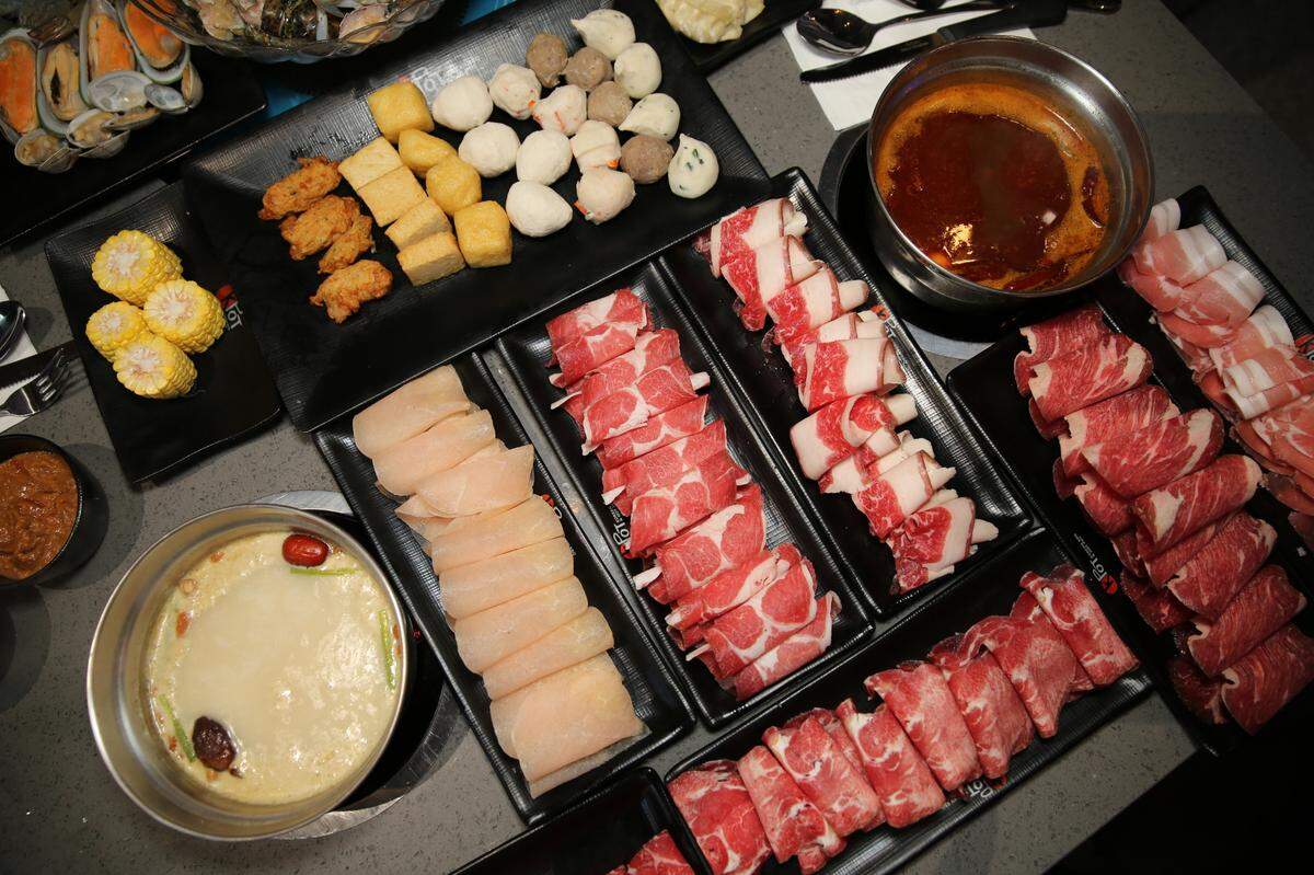 KPOT Korean BBQ & Hot Pot locations offer a variety of proteins including beef, chicken, lamb, pork and seafood, along with tofu and vegetables.