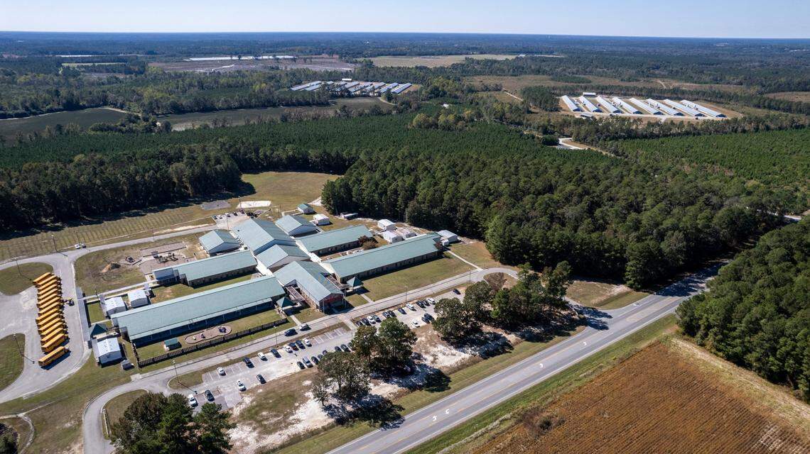 Two poultry operations sit within a half-mile of Union Elementary School in Clinton, N.C.