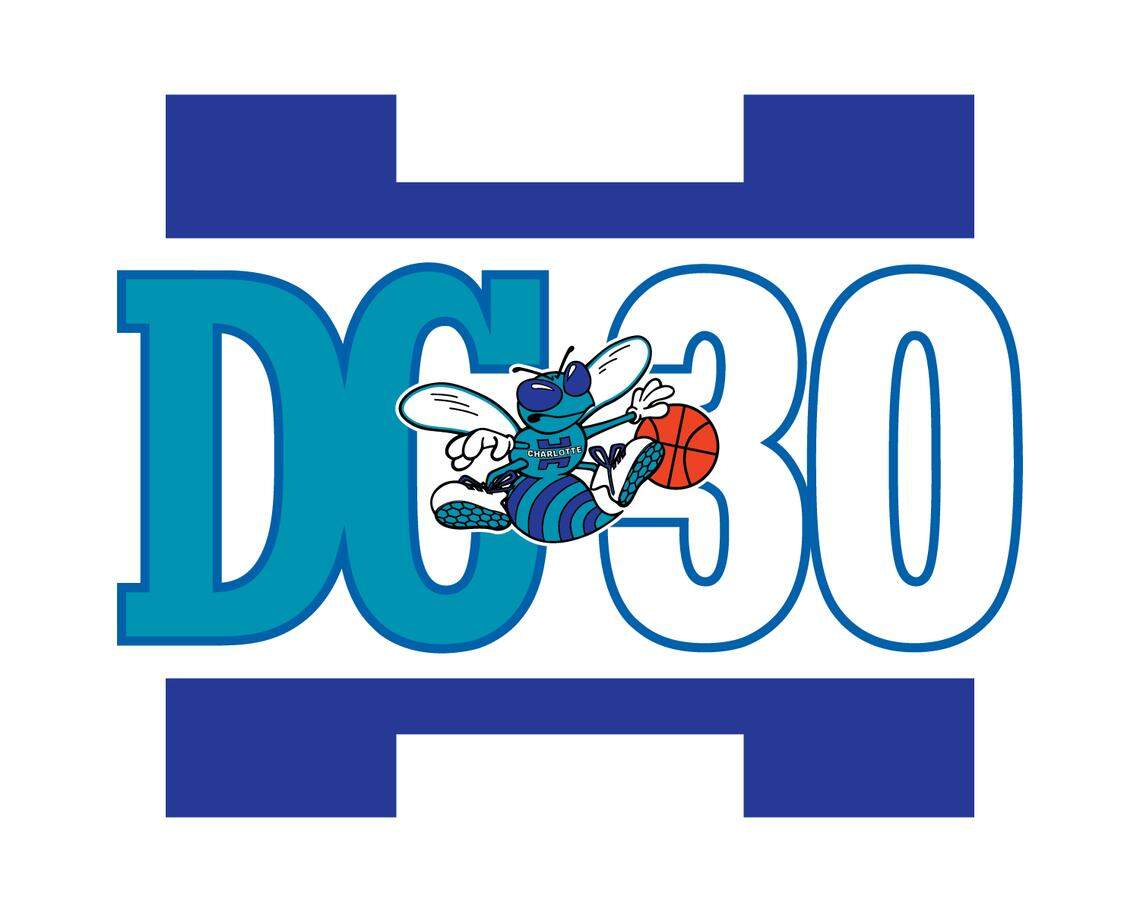 The logo for the No. 30 jersey retirement ceremony of Charlotte Hornets legend Dell Curry., scheduled for March 19, 2026.