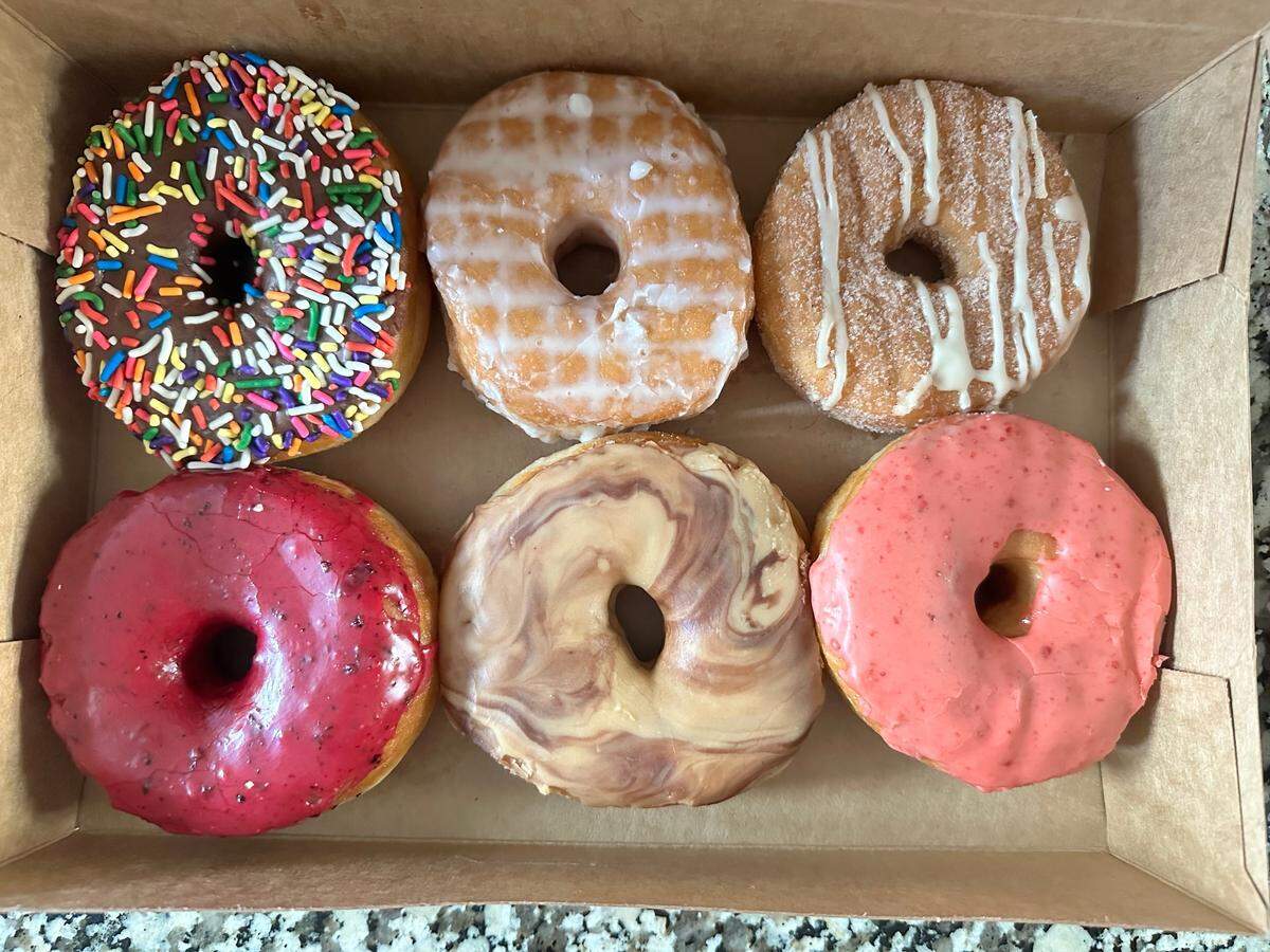 Vegan doughnuts from Pepperbox Doughnuts in NoDa Charlotte.