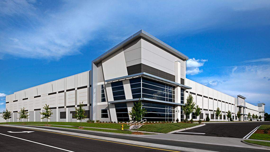 Metrolina Park, an industrial development totaling more than 1 million square feet that's being built by Beacon Partners. The development is one of a wave of new industrial buildings from retailers and developers racing to keep up with the growing demands of e-commerce.