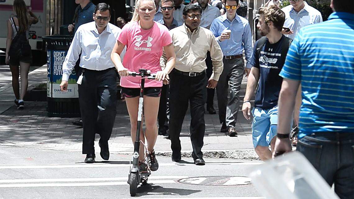 Electric scooters in Raleigh and Charlotte’ are growing in popularity.
