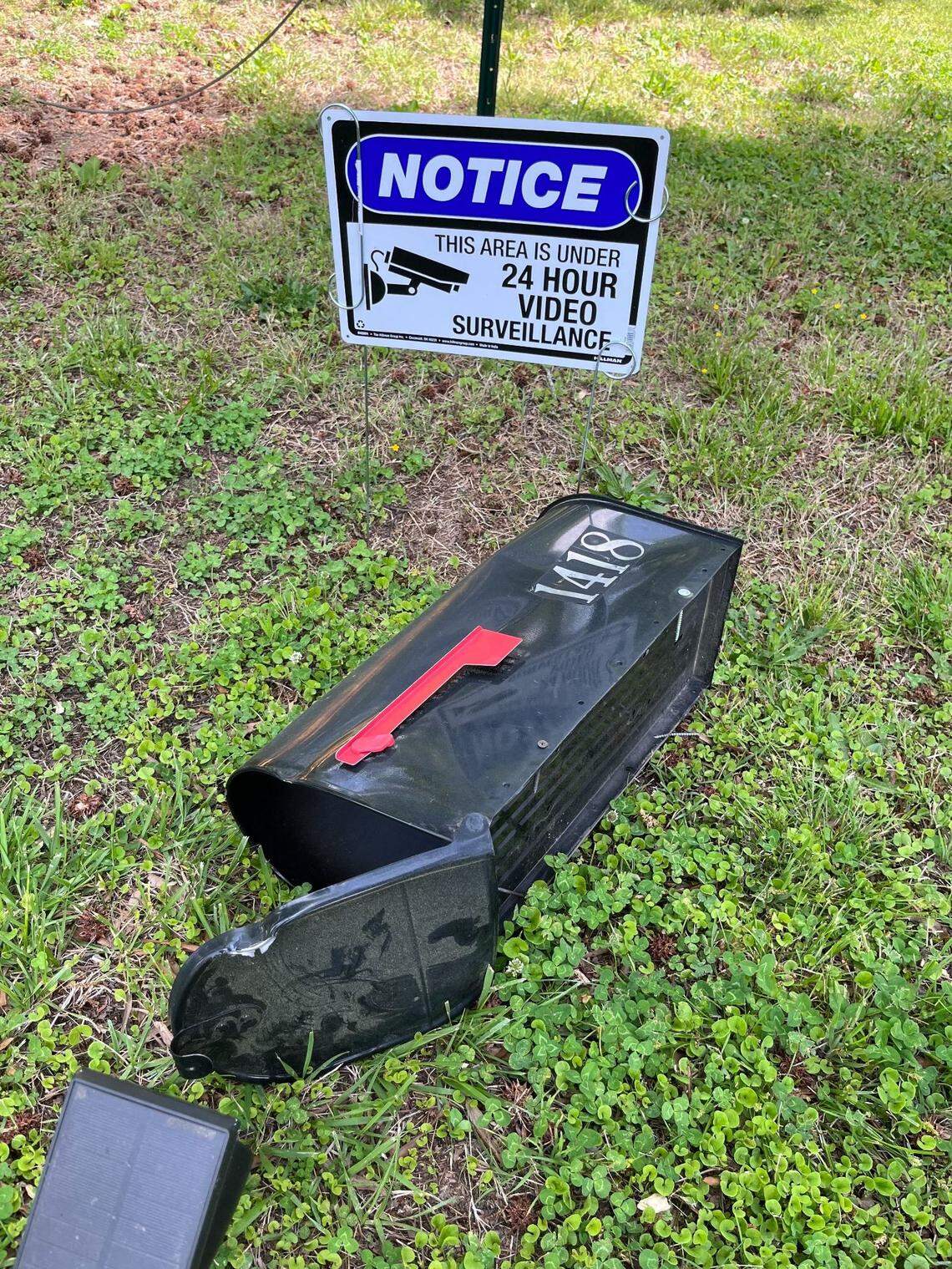 Andy Craighill said his mailbox was knocked off the post and mail stolen amid a string of vandalism on the Kannapolis family’s home.