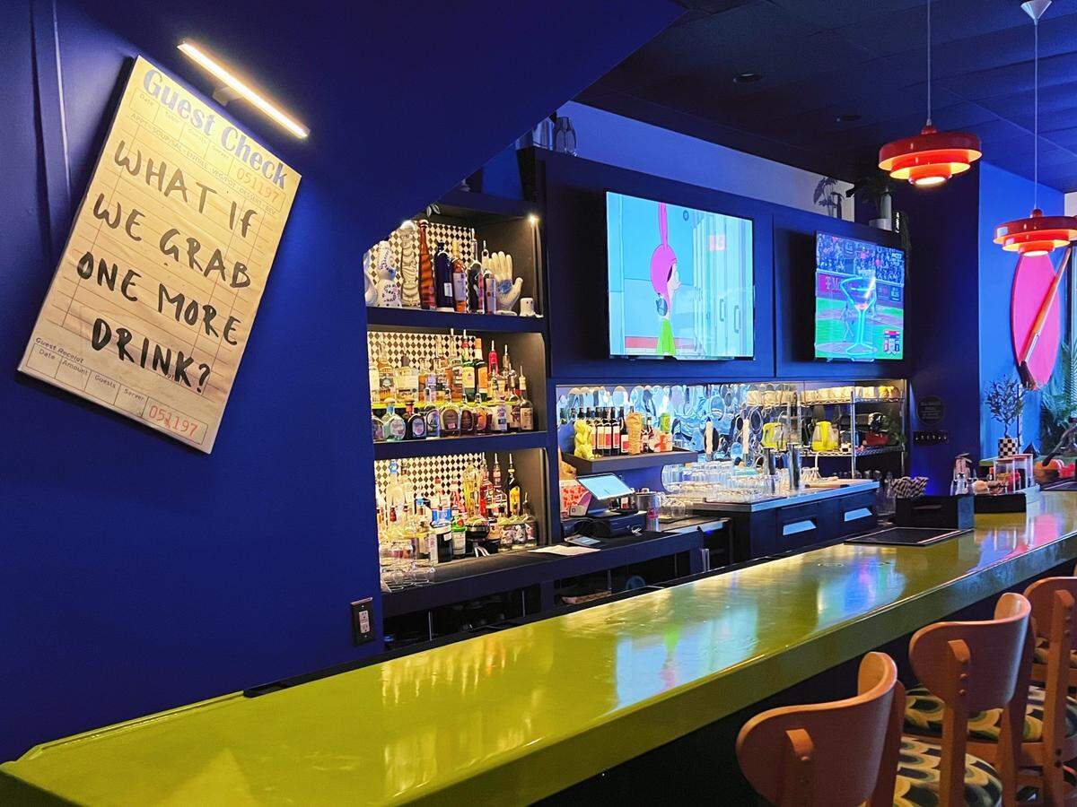 The bar at Gallery House.