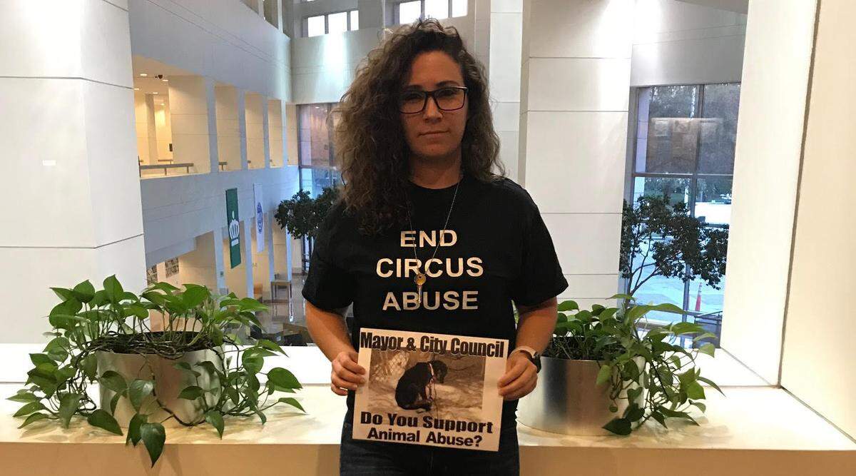 Meggan Beltran has been protesting the circus since 2013.