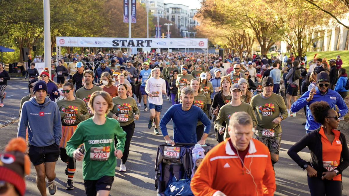 The 2024 Charlotte Turkey Trot will be held Thursday, Nov. 28 around the SouthPark area.