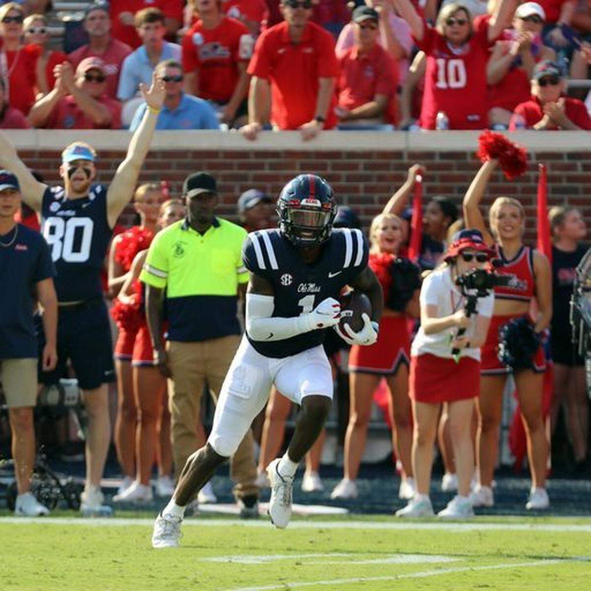 Former Mississippi wide receiver Jonathan Mingo was chosen in the second round with the 39th overall pick by the Carolina Panthers on Friday, April 28, 2023. The Panthers hope that Mingo will provide another big target for rookie quarterback Bryce Young.