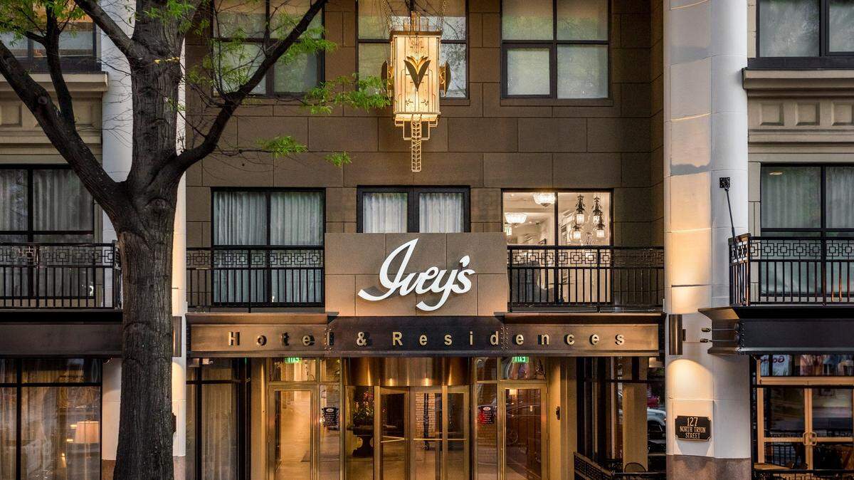 The Ivey’s Hotel is located in Uptown Charlotte at 127 N Tryon St.