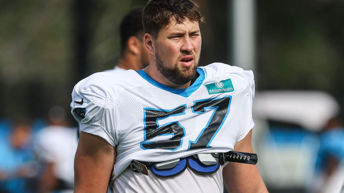 Scouting Panthers’ top pick: How Monroe Freeling attacked first practice in pads