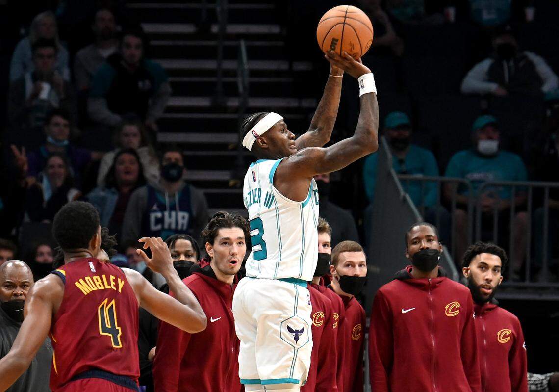 Charlotte Hornets guard Terry Rozier scored 13 of his 23 points in the fourth quarter against Cleveland Monday. He is coming off an ankle injury.