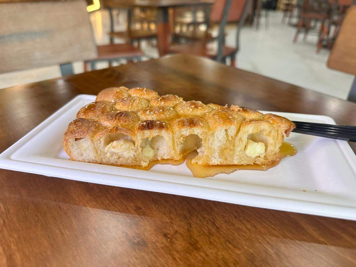 Khaliat Al Nahl, a Yemeni dessert, at Qahwah House.