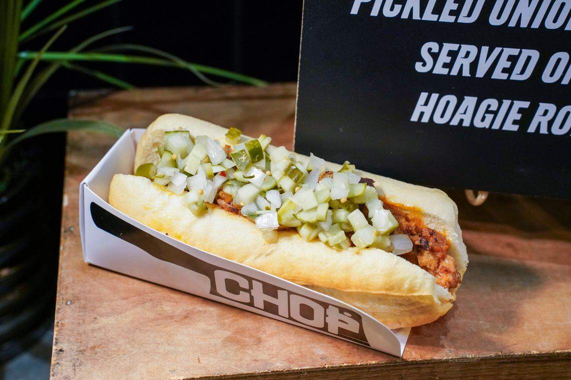 Bank of America Stadium’s The Pork Chopp’ed sandwich.