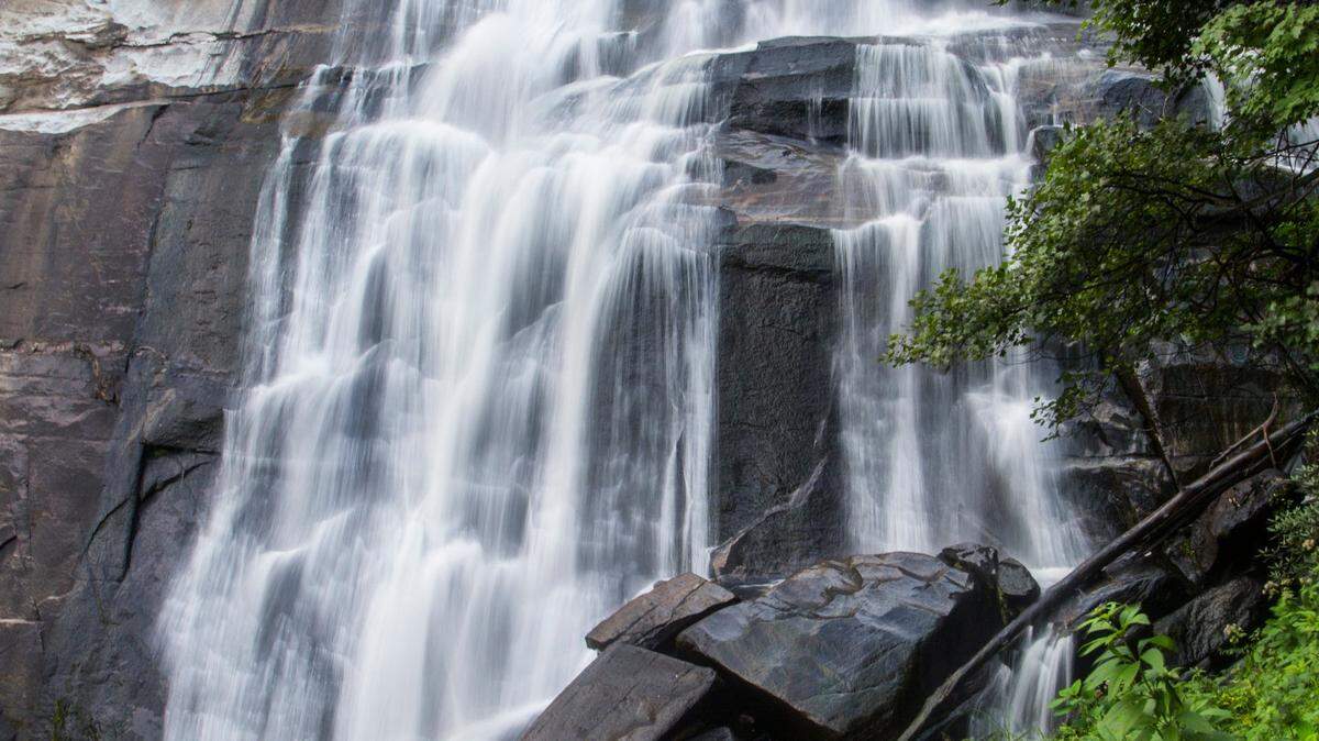 Rainbow Falls is near Sapphire on the Horsepasture River in Pisgah National Forest, just outside Gorges State Park. The U.S. Forest Service has taken measures in recent weeks to prevent more deaths at Rainbow Falls in the North Carolina mountains and says similar action is being considered at 11 other popular NC waterfalls.