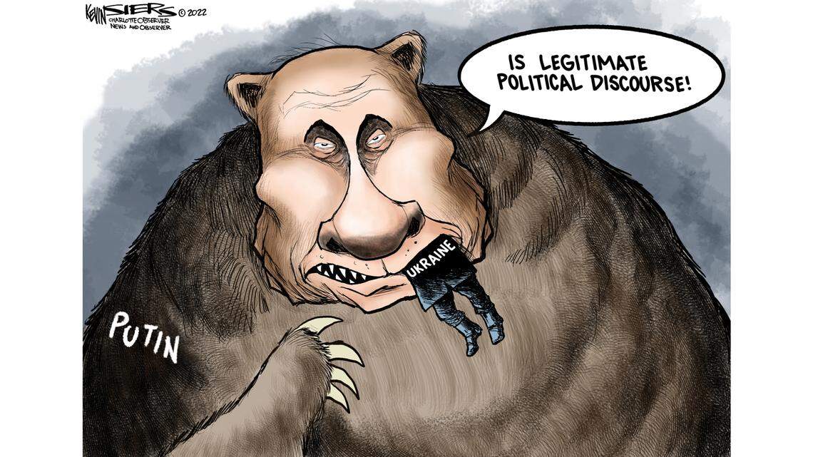 Kevin Siers cartoon: Putin us on