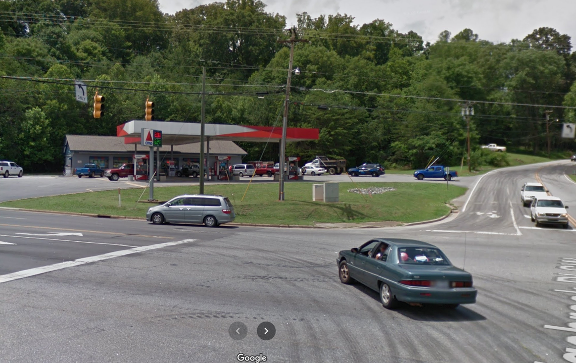 A man made an improvised flame thrower from convenience store products for attempted robbery of this store in Lenoir, North Carolina, police say. He started a fire but got no money, cops say
