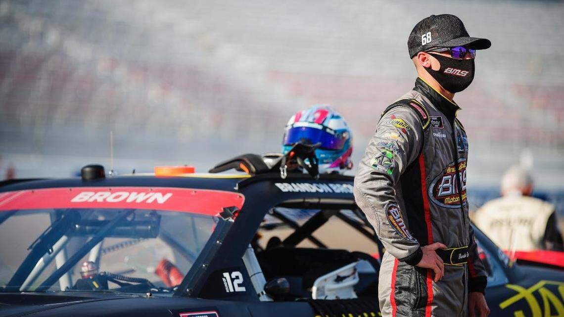 NASCAR Xfinity Series driver Brandon Brown was trying to have a ‘Let’s Go Brandon’ inspired sponsor approved by NASCAR.