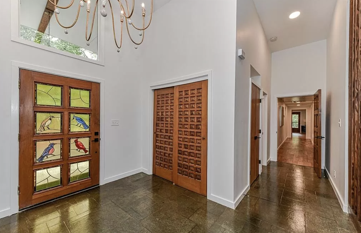 The entrance after renovations.