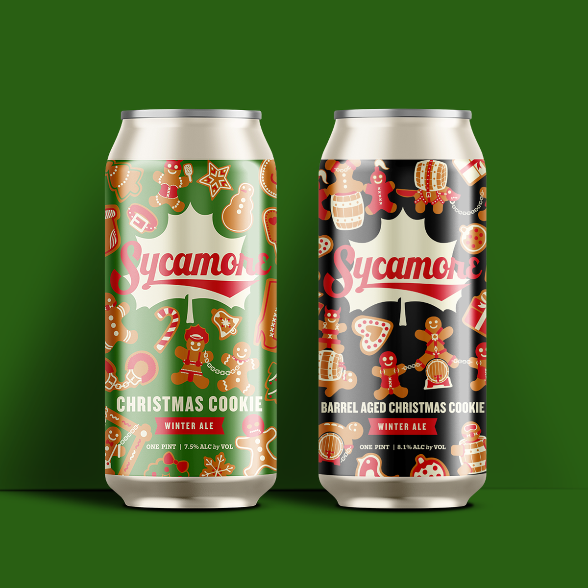 Beginning Friday, both seasonal versions of Sycamore’s Christmas Cookie will be available in limited quantities at craft beer retailers in the Carolinas and Virginia.