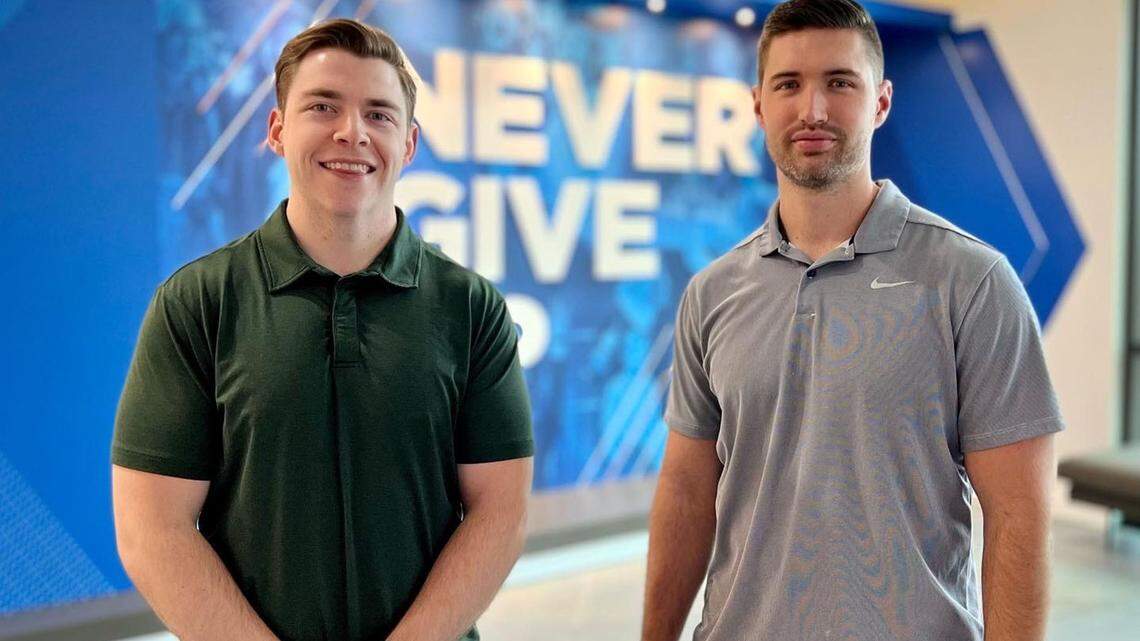 Owen Brady, left, and Blake Wood got the idea for their fintech startup, Apay, while working together at Bank of America. “(In Charlotte), you have the opportunity to not be such a small fish in a huge pond,” Wood said.