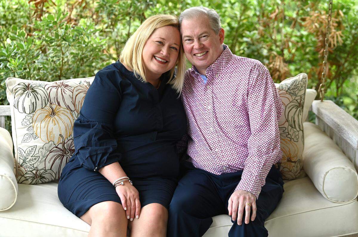 Christy Phillips-Brown and her husband, Jason Brown on Thursday, August 17, 2023.