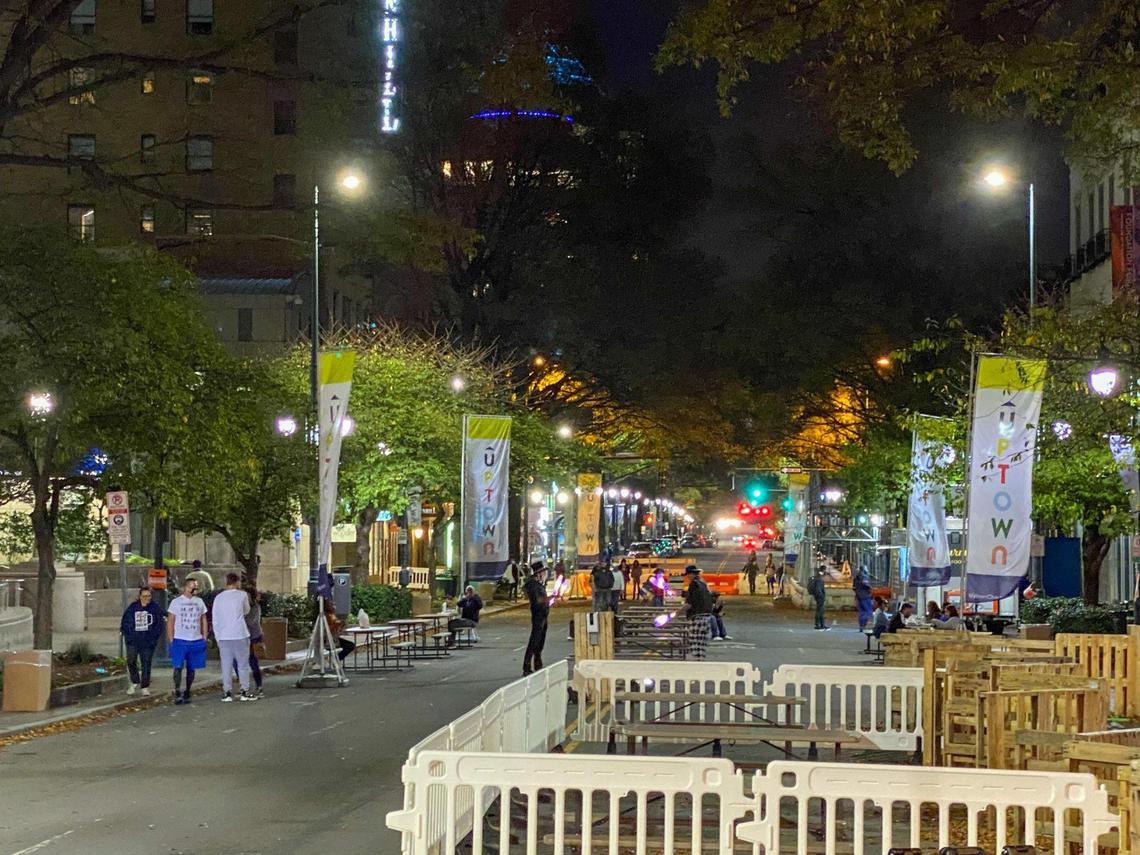 City officials, Charlotte Center City Partners are working together to boost business uptown at shops and restaurants with cheap parking and outdoor activities.