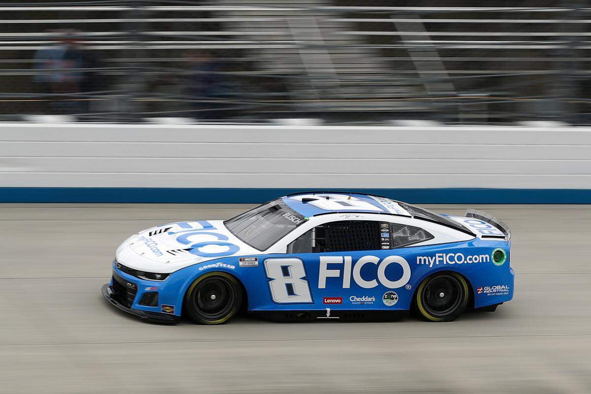 Apr 27, 2024; Dover, Delaware, USA; NASCAR Cup Series driver Kyle Busch (8) during practice and qualifying for the Wurth 400 at Dover Motor Speedway.