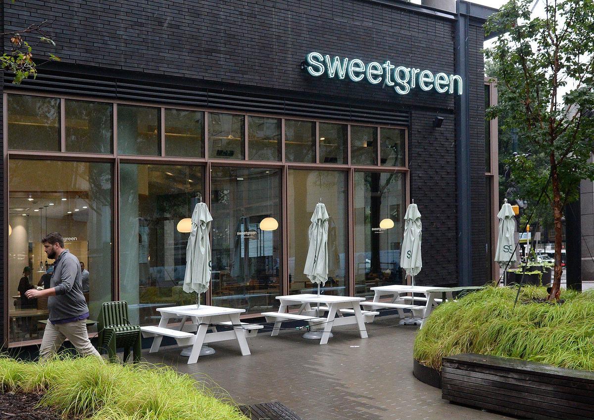 Sweetgreen, part of the newly renovated One Independence Center in uptown Charlotte, was preparing for a soft opening on Thursday, Sept. 26, 2024.