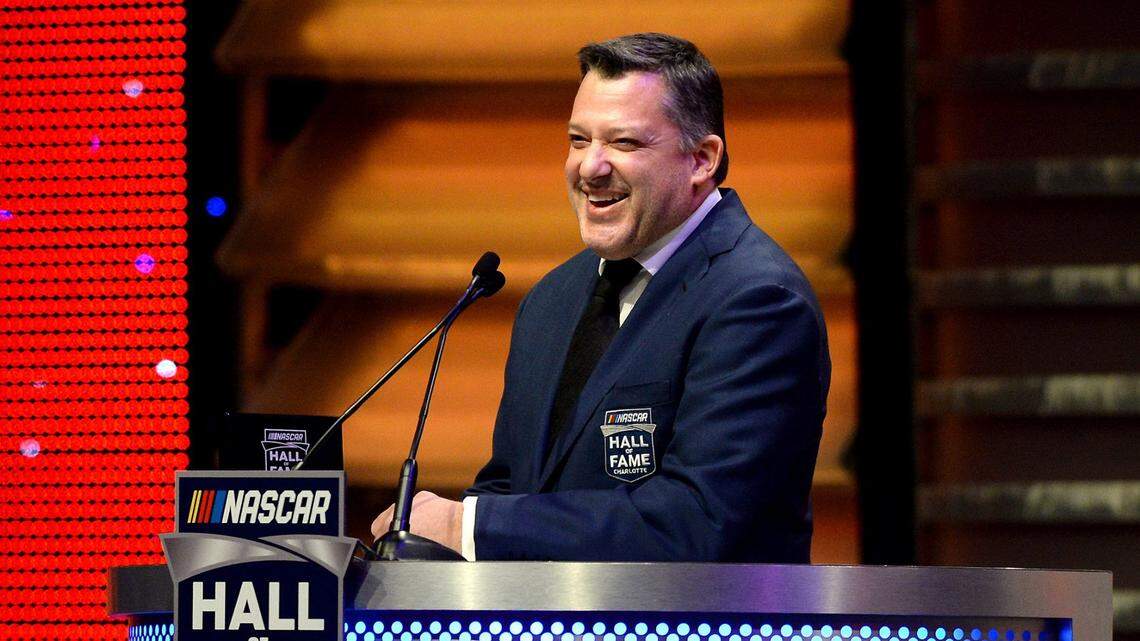 Tony Stewart, pictured here at his NASCAR Hall of Fame induction in 2020, is starting a new drag racing team.